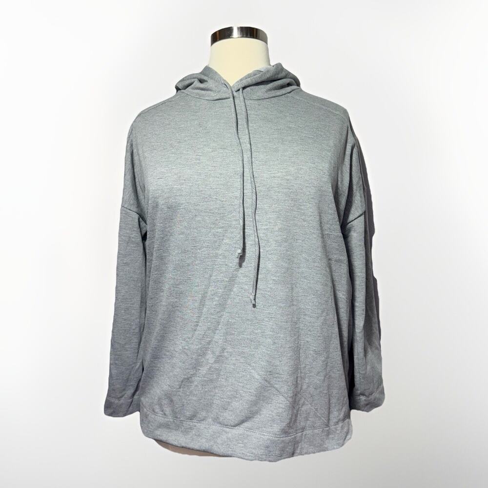 Blumin Hoodie Women’s 2XL Gray Pullover Long Sleeve Drawstring Casual Comfy